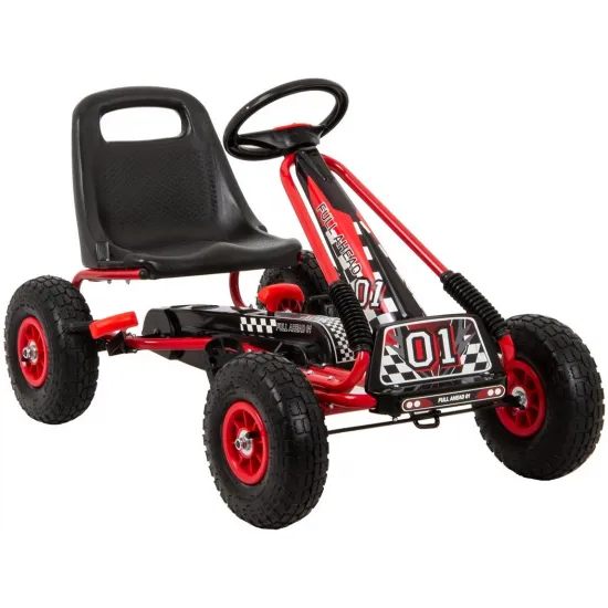 Kart cu pedale Enero Sport Go-Kart 01, Red