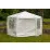 Cort Saska Garden Pavilion Tent 2x2m White