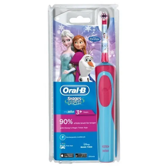 Periuță de dinți electrică Oral-B Stages Power Frozen Heart (D12.513K)