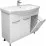 Dulap cu lavoar Mashtab Agat (Basic) 90 cm cu cos pentru rufe, White