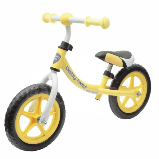 Bicicleta fără pedale Alexis Twist 12 Yellow