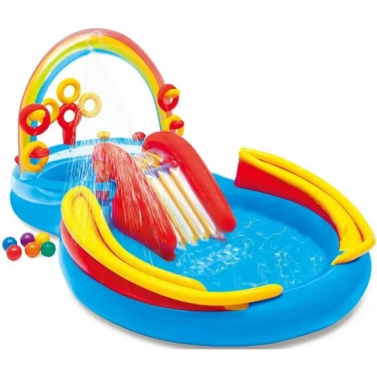 Centrul de joc gonflabil Intex Rainbow Ring 57453
