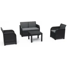 Set mobila de grădină Keter Rosalie Graphite/Gray Set mobila de grădină Keter Rosalie Graphite/Gray