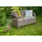 Садовый диван Keter Corfu Love Seat Cappuccino/Sand