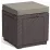 Puf Keter Cube With Cushion Brown