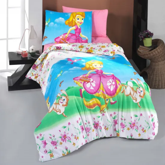 Lenjerie de pat Cottony Printesa Sofia (2 persoane EURO/POPLIN)