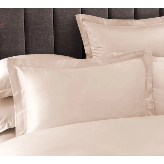 Lenjerie de pat Cottony Satin Caramel Uniton (2 persoane EURO/Satin de Lux)