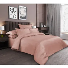 Lenjerie de pat Cottony Satin Rust Uniton (1 persoana/Satin de Lux) Lenjerie de pat Cottony Satin Rust Uniton (1 persoana/Satin de Lux)