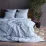 Lenjerie de pat Cottony Stripe Satin Light Blue (2 persoane/Satin de Lux)