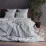 Lenjerie de pat Cottony Stripe Satin Light Gray N9 (2 persoane/Satin de Lux)