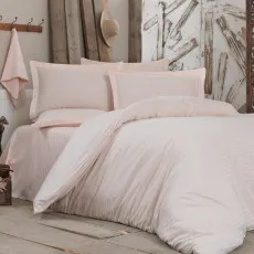 Lenjerie de pat Cottony Stripe Satin Peach Nr3 (1 persoana/Satin de Lux) Lenjerie de pat Cottony Stripe Satin Peach Nr3 (1 persoana/Satin de Lux)