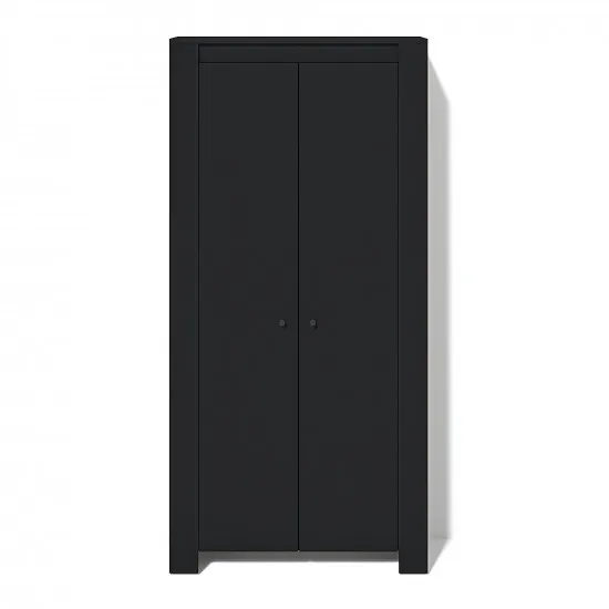 Dulap Fabrik Home Belfort, 95x50.6x197 cm, Frasin negru