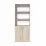 Dulap oficiu FabrikHome Office Line №1 (80 cm), Stejar Sonoma