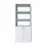 Офисный шкаф FabrikHome Office Line №1 (80 см), Белый ясень
