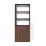Офисный шкаф FabrikHome Office Line №1 (80 см), Орех тёмный