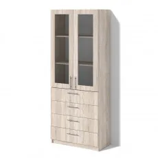 Dulap oficiu FabrikHome Office Line №3 (80 cm), Stejar Sonoma Dulap oficiu FabrikHome Office Line №3 (80 cm), Stejar Sonoma