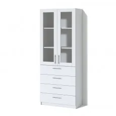 Dulap oficiu FabrikHome Office Line №3 (80 cm), Frasin alb Dulap oficiu FabrikHome Office Line №3 (80 cm), Frasin alb