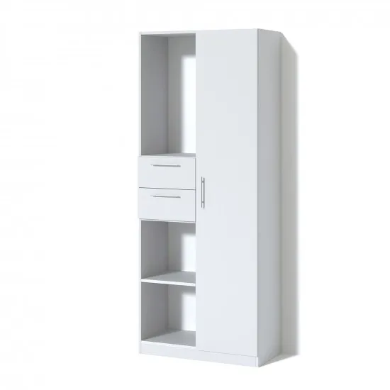 Офисный шкаф FabrikHome Office Line №4 (80 см), Белый ясень