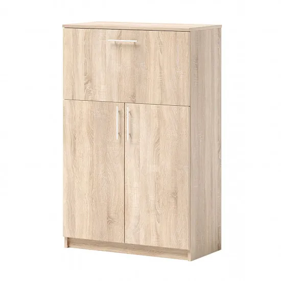 Dulap oficiu FabrikHome Office Line №9 (80 cm) cu compartiment de bar, Oak Sonoma