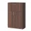 Dulap oficiu FabrikHome Office Line №9 (80 cm) cu compartiment de bar, Nuc inchis
