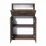 Dulap oficiu FabrikHome Office Line №9 (80 cm) cu compartiment de bar, Nuc inchis