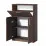 Dulap oficiu FabrikHome Office Line №9 (80 cm) cu compartiment de bar, Nuc inchis