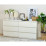Comodă Fabrik Home Havana 3, 80x38,6x79 cm, Frasin alb