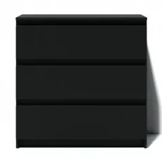Comodă Fabrik Home Havana 3, 80x38,6x79 cm, Frasin negru