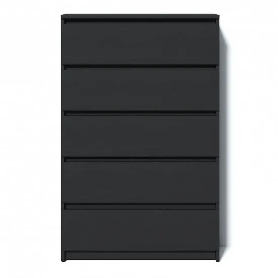 Комод Fabrik Home Havana 5, 80x38.5x125.5 см, Чёрный ясень