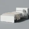 Детская кровать FabrikHome Linia Uno, 90 х 200 см, Белый ясень