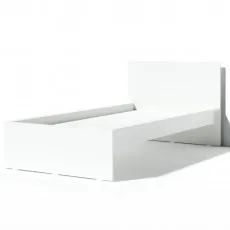 Pat pentru copii FabrikHome Linia Uno, 90 х 200 cm, Frasin alb Pat pentru copii FabrikHome Linia Uno, 90 х 200 cm, Frasin alb