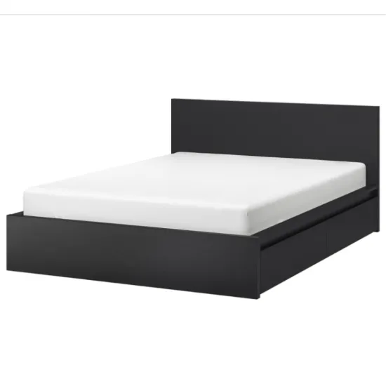 Кровать FabrikHome Linia Uno (160 x 200 см), Чёрный ясень