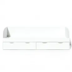 Pat pentru copii FabrikHome Spatio, 90 x 200 cm, Frasin alb Pat pentru copii FabrikHome Spatio, 90 x 200 cm, Frasin alb