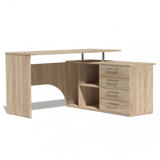 Masa de birou FabrikHome №1 sertare pe dreapta, Stejar Sonoma