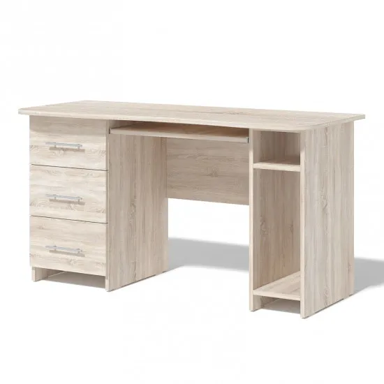 Masă calculator FabrikHome №11 sertare pe stîngă, Stejar Sonoma