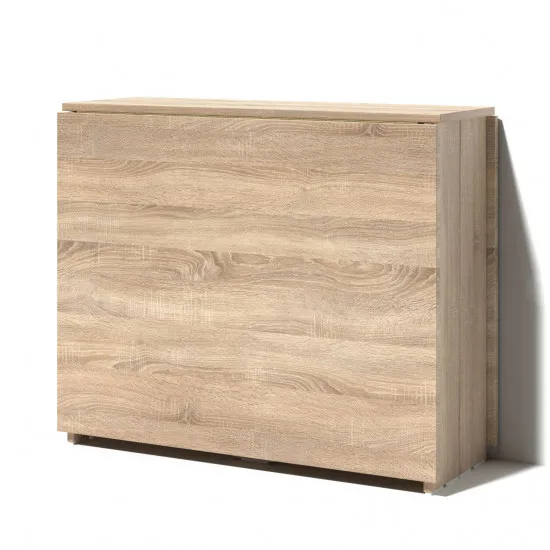 Masă pentru bucătărie FabrikHome Helicopter drept, Stejar Sonoma