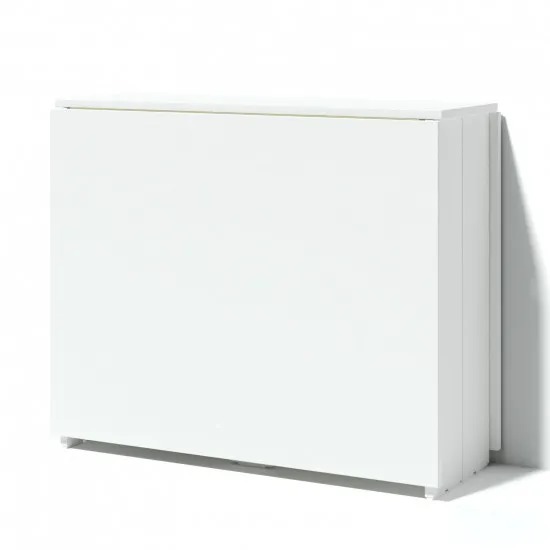 Masă pentru bucătărie FabrikHome Helicopter drept, Frasin alb