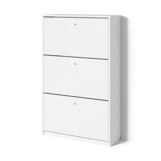 Тумба для обуви FabrikHome 3 двери 800, Белый ясень
