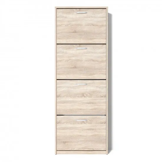 Тумба для обуви FabrikHome 4 двери 600, Дуб сонома