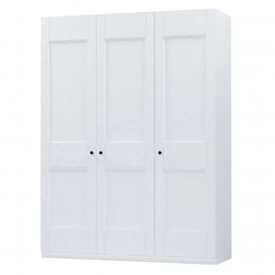 Dulap Fabrik Home Mezzo, 150x50x200 cm, Frasin alb