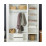 Dulap Fabrik Home Mezzo, 150x50x200 cm, Frasin alb