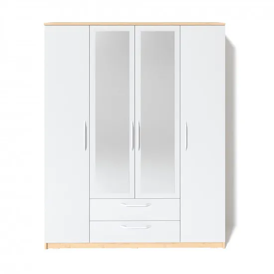 Dulap FabrikHome Linia №1 (160 cm), Artar/Frasin alb