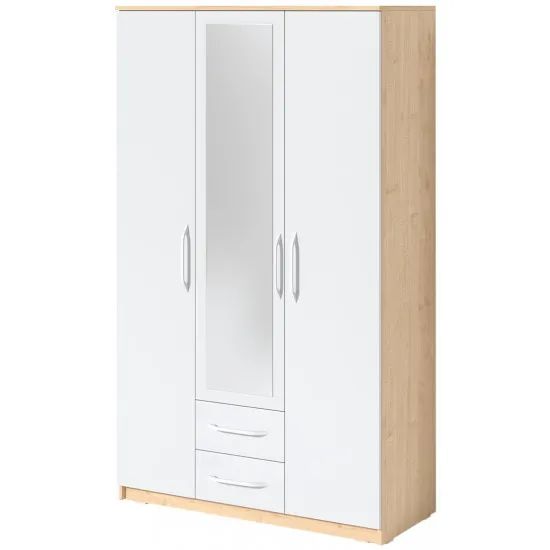 Dulap Fabrik Home Linia, 120x50x200 cm, Artar/Frasin alb