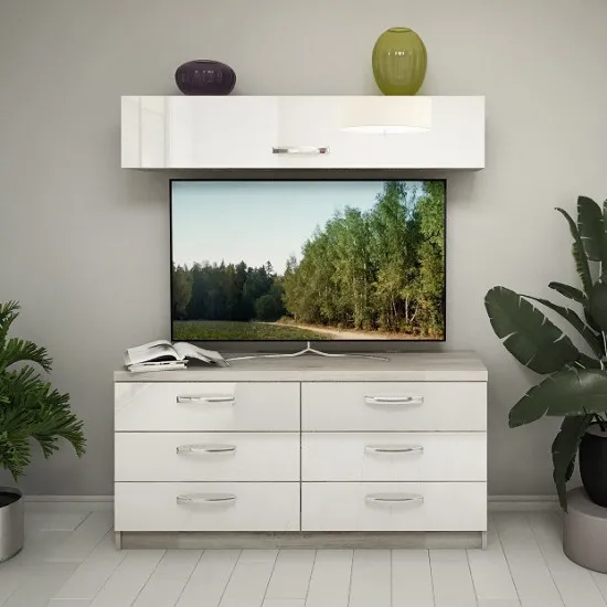 Living Bafimob X-8 (150 cm), Corton Stejar/Alb Luciu