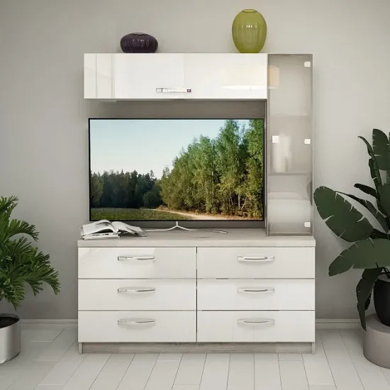 Living Bafimob X-9 (150 cm), Corton Stejar/Alb Luciu