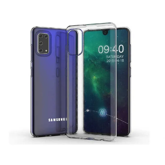 Husă Helmet Soft Clear pentru Samsung Galaxy M31, Transparent