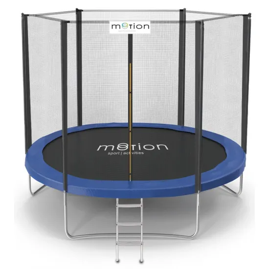 Trambulină Jumi Motion Motion OM-710184, 252 cm, plasă externă, Black/Blue