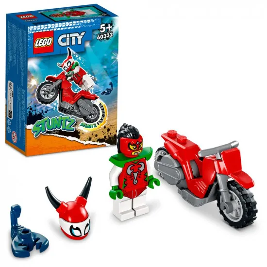 Lego City 60332 Конструктор Трюковой мотоцикл Безрассудного Скорпиона