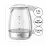 Fierbător electric First FA-5404-2-WI Glass/White (1,7 l/2200 W)