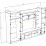 Living ML-Mobila ML-2 (310 cm), Oak craft white / Anthracite